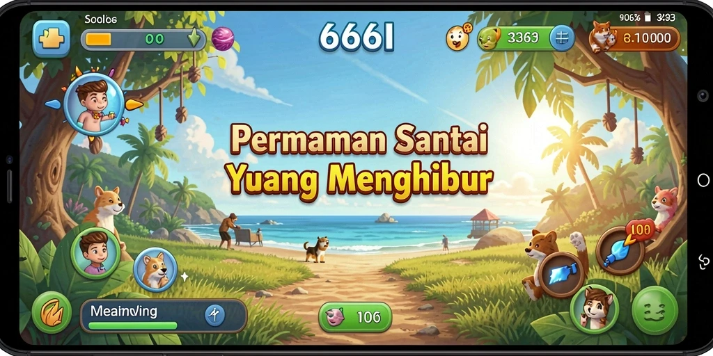 Tampilan gameplay <strong>666I</strong> yang penuh warna dan menarik.