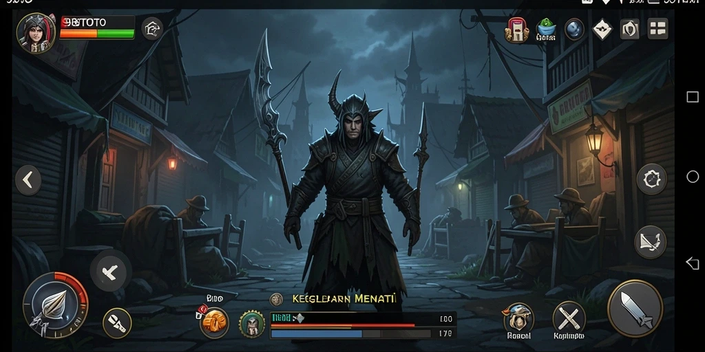 Screenshot gameplay 98TOTO menampilkan suasana mencekam dan menakutkan.
