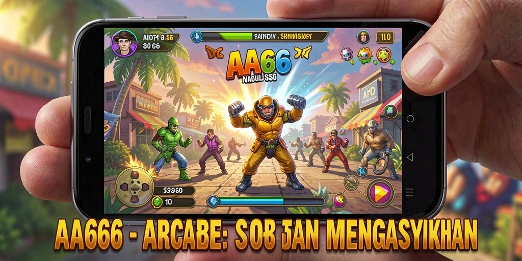 Screenshot gameplay menunjukkan aksi seru dalam permainan arcade.