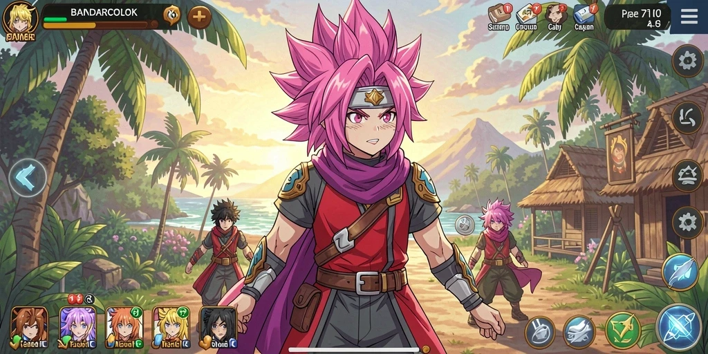 Tampilan gameplay BANDARCOLOK yang menarik dan penuh warna.