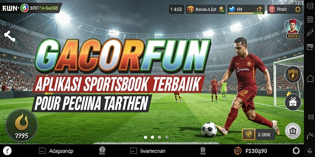 Tampilan utama GACORFUN dengan fitur taruhan olahraga.