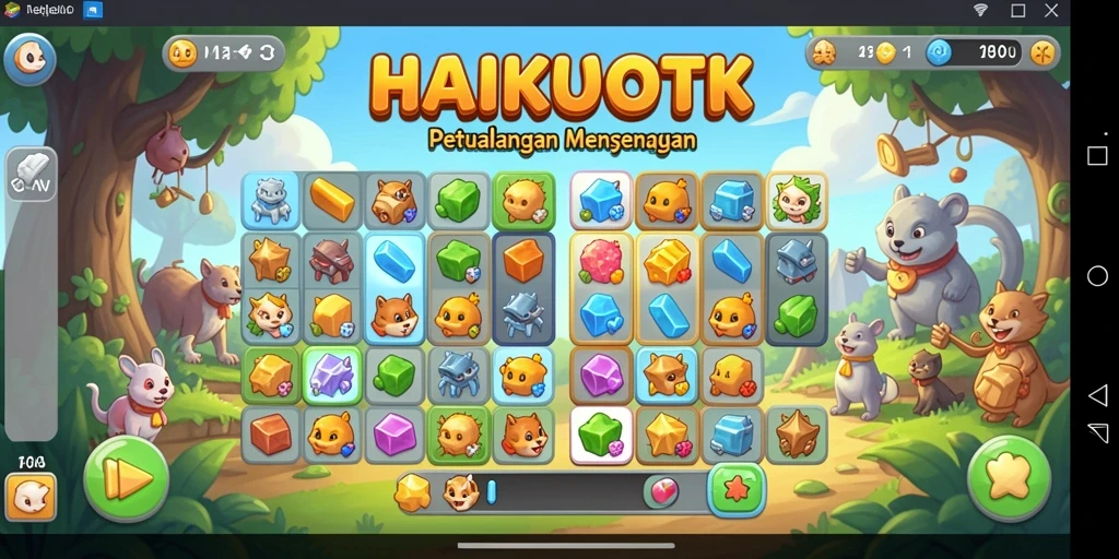 Tampilan gameplay HAIKUOTK yang seru dan penuh warna.