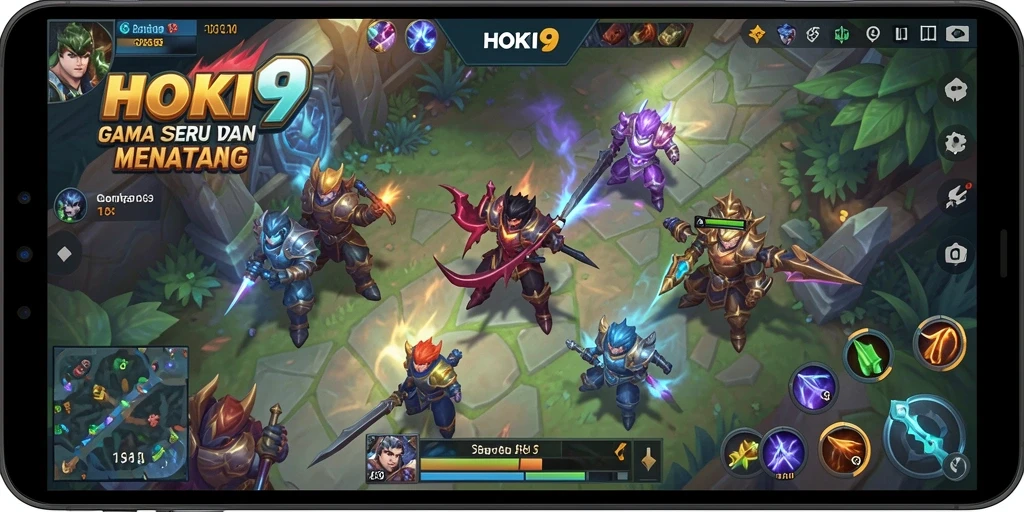 Screenshot dari gameplay HOKI9 dengan aksi seru di arena.