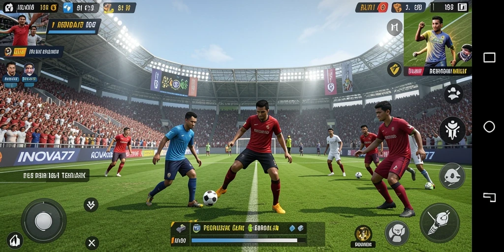 Tampilan gameplay INOVA77 yang seru dan penuh aksi olahraga.