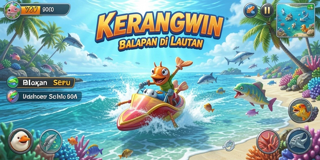 Gameplay seru KERANGWIN di lautan yang menantang.