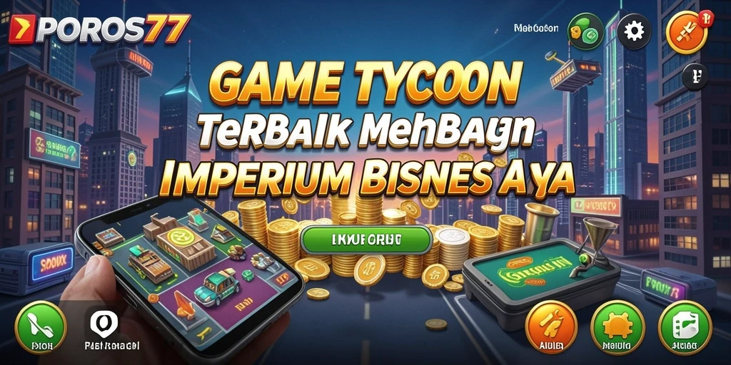 Screenshot POROS77 menampilkan gameplay seru dan dinamis dalam genre Tycoon.