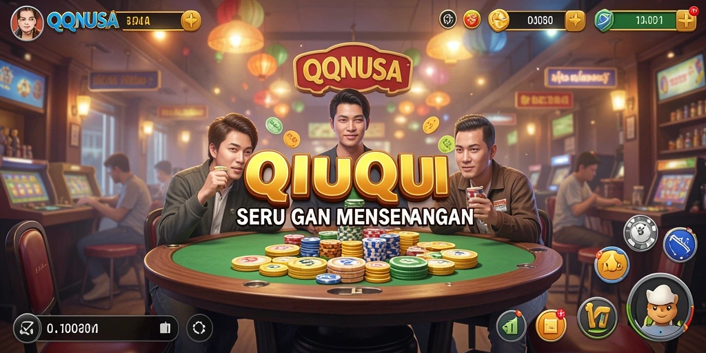 Tampilan gameplay QiuQiu yang seru dan menarik.