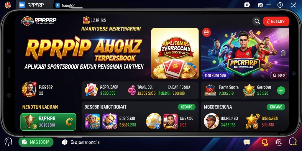 Screenshot RPRPRP menampilkan antarmuka taruhan olahraga yang menarik.