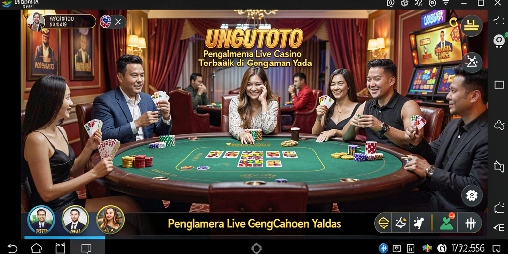 Tampilan menarik dari gameplay Live Casino UNGUTOTO yang penuh aksi.
