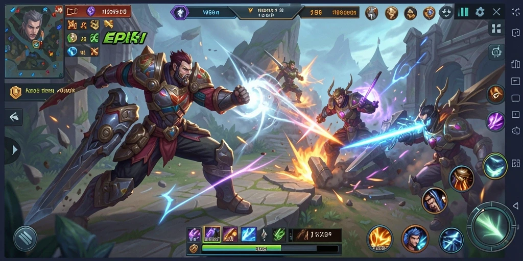 Tampilan menarik dan intensitas pertempuran di V98 MOBA.