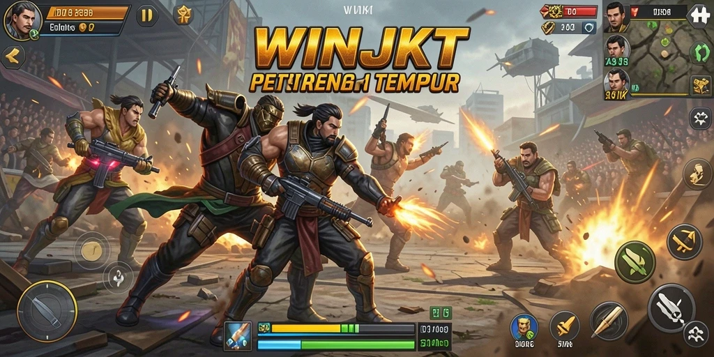 Tampilkan gameplay mendebarkan dari pertarungan di WINJKT.